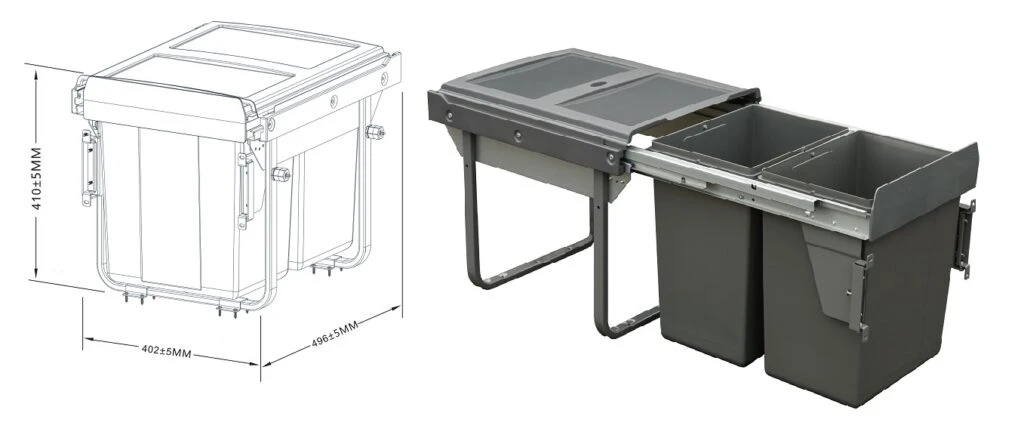 κάδος συρόμενος μετώπης κάδος συρόμενος μετώπης