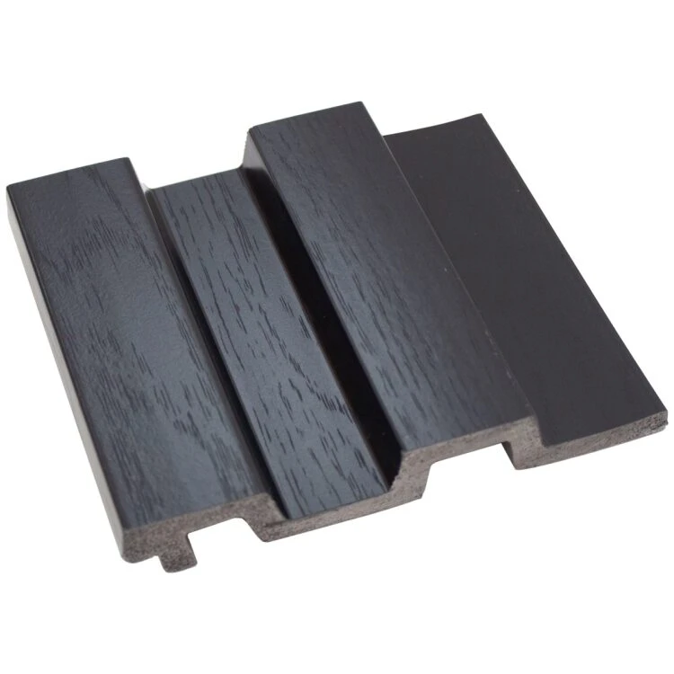 Wood Look Μαύρο Πάνελ Τοίχου PS-Premium Ποιότητα