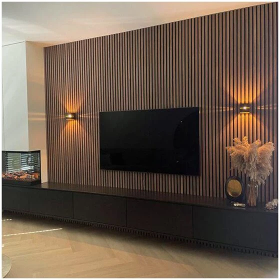 Wood Look Brown Μαύρο Πάνελ Τοίχου, Πάνελ Διακόσμησης Σπιτιού Τοίχου PS-Premium Ποιότητα
