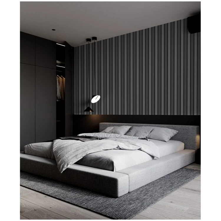 Γκρι μαύρο πάνελ τοίχου, Πάνελ διακόσμησης σπιτιού τοίχου PS-Premium Ποιότητα