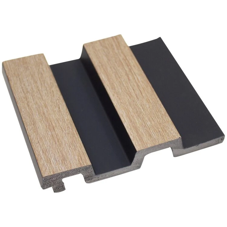 Κομψό εσωτερικό ανοιχτό καφέ μαύρο πάνελ τοίχου, πάνελ διακόσμησης σπιτιού τοίχου PS, επένδυση τοίχου υψηλής ποιότητας