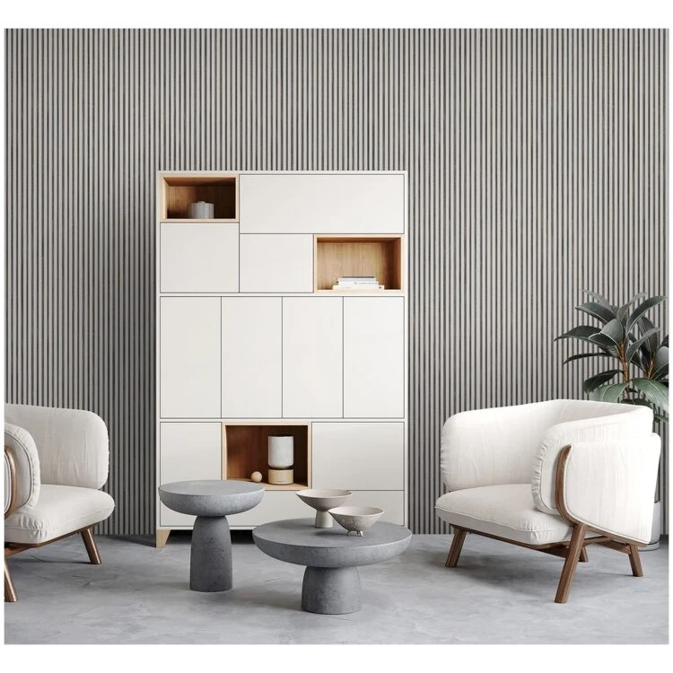 Λευκό/Μαύρο πάνελ τοίχου, Πάνελ διακόσμησης σπιτιού τοίχου PS-Premium Ποιότητα