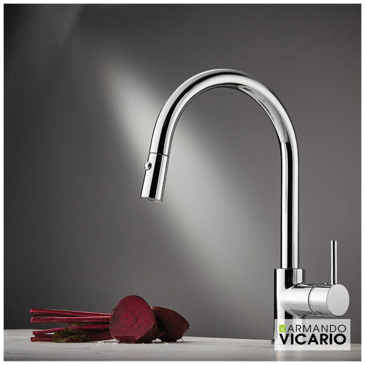 Μπαταρία Νεροχύτη Κουζίνας Fluo Chrome