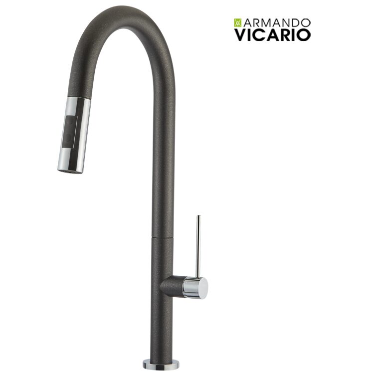 Μπαταρία Νεροχύτη Κουζίνας Tozo Nero Granite