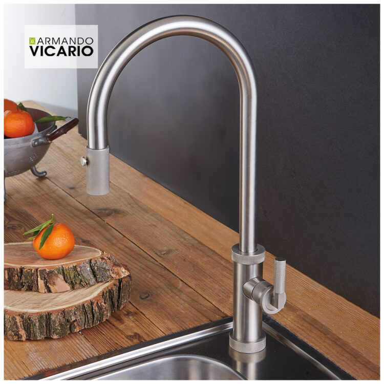 Μπαταρία Νεροχύτη Κουζίνας Urban Vicario Inox finish