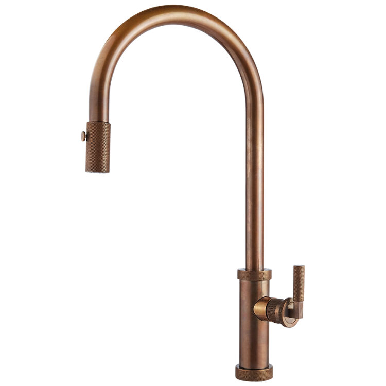 Μπαταρία Νεροχύτη Κουζίνας Urban Vicario natural Brass