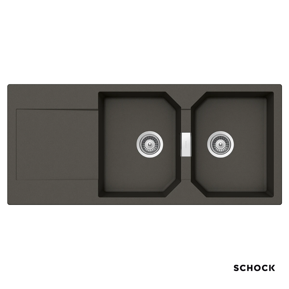 Νεροχύτης Κουζίνας Γρανίτη Manhattan 116x51 Schock Cristalite Asphalt Granite Νεροχύτης Κουζίνας Γρανίτη Manhattan 116x51 Schock Cristalite Asphalt Granite