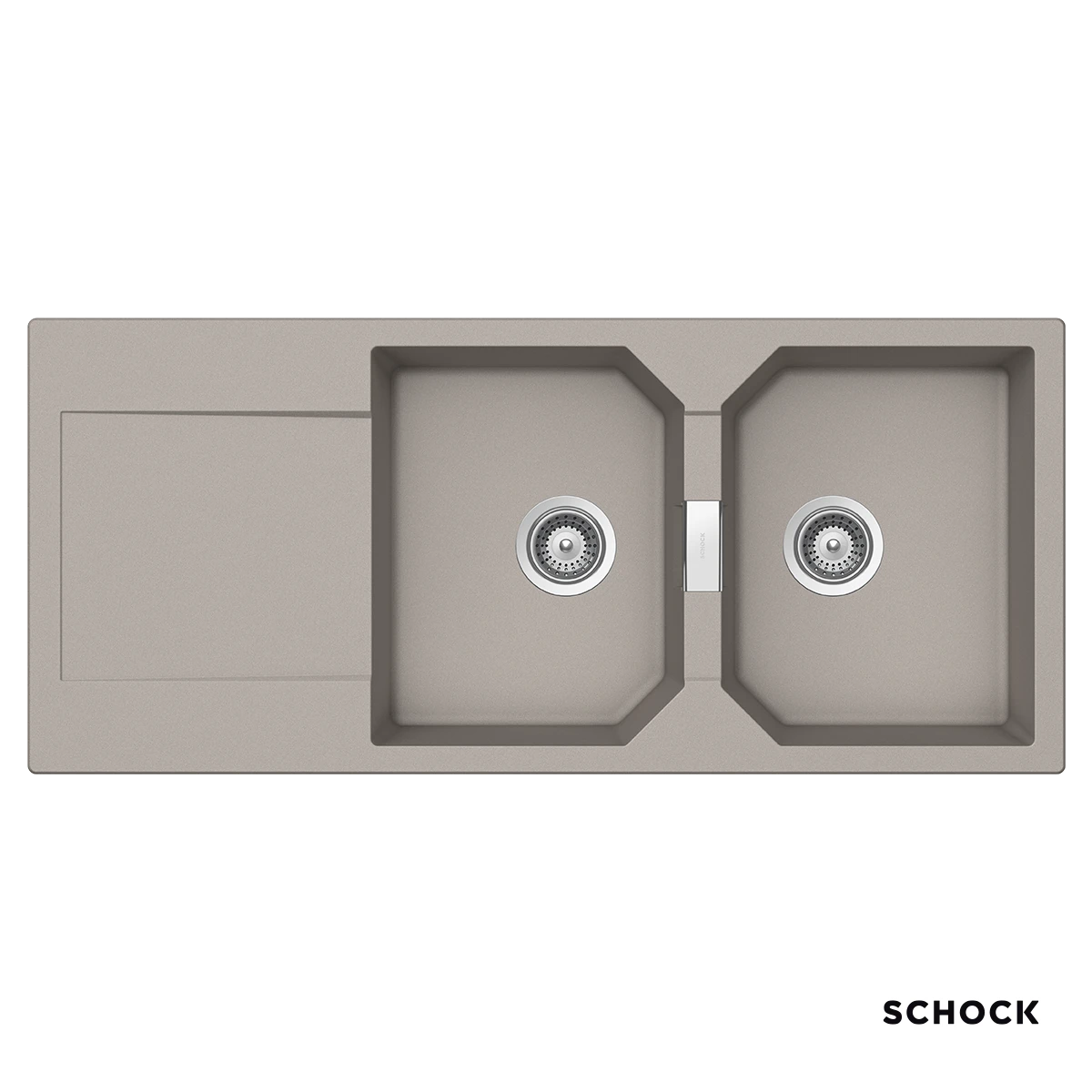 Νεροχύτης Κουζίνας Γρανίτη Manhattan 116x51 Schock Cristalite Concrete Granite Νεροχύτης Κουζίνας Γρανίτη Manhattan 116x51 Schock Cristalite Concrete Granite