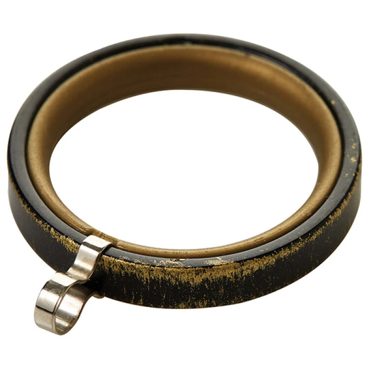 κρίκος μαύρο πατίνα χρυσό