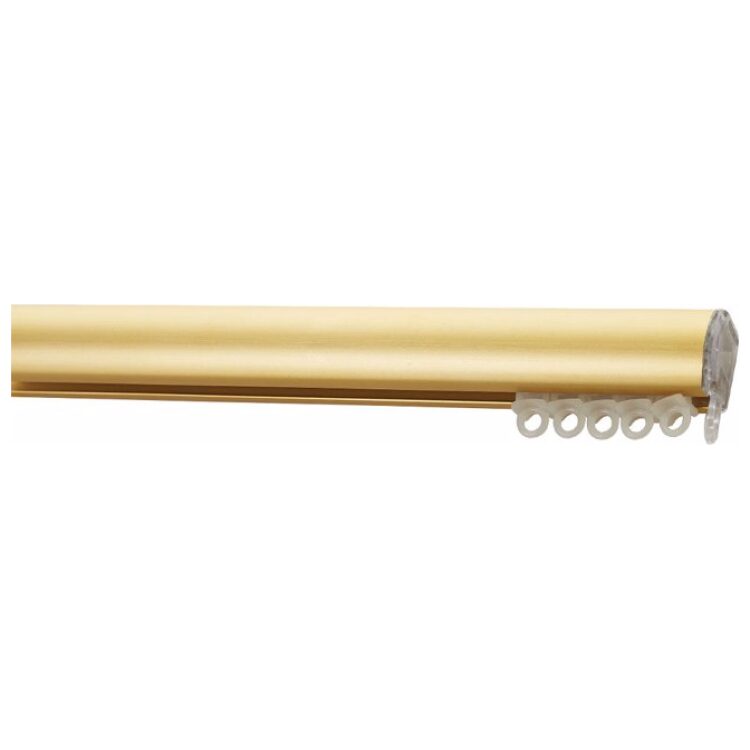 σιδηροδρομος κουρτινας οβαλ χρυσο ματ