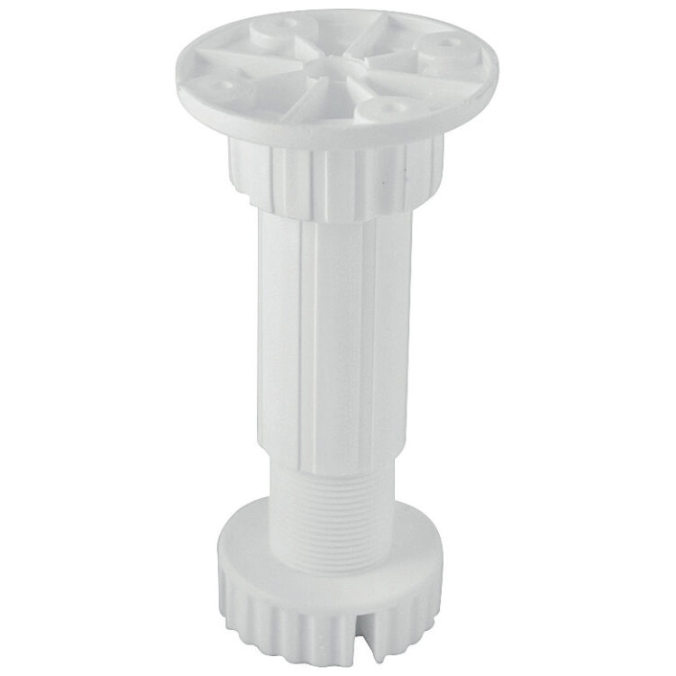 ποδι πλαστικο κουζινας λευκο