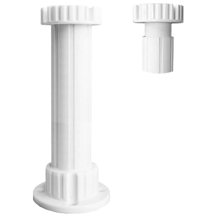 ποδι πλαστικο κουζινας λευκο